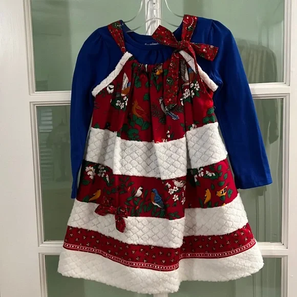Handmade | Dresses | New Handmade Girls Six Tiered Christmas Dress In A Size  34 | Poshmark